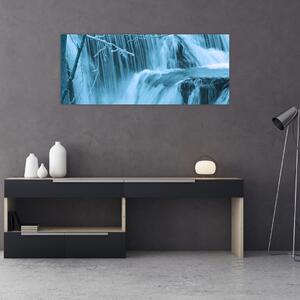 Obraz - ľadové vodopády (120x50 cm)