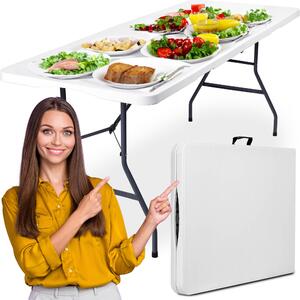 Biely skladací stôl Bali 180 cm White
