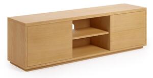 TV stolík v dekore duba v prírodnej farbe 150x44 cm Abilen - Kave Home