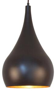 Menzel Solo závesná lampa Cibuľa hnedo-čierna 30cm