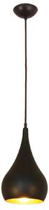 Menzel Solo závesná lampa Cibuľa hnedo-čierna 16cm