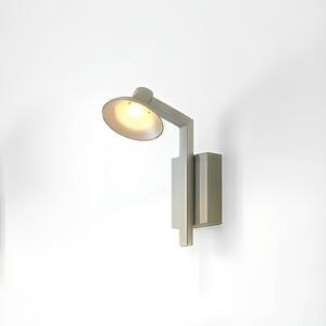 Lucande LED nástenné svetlo Steve, hliník, 24 cm, USB, stmievateľné, Hliník / sivá / zinok, Obývacia izba / jedáleň, kov, Moderný