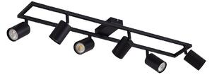 Stropné Lampa Lindby, Bravius, stmievateľné, Čierna, Obývacia izba, Kov, Moderný