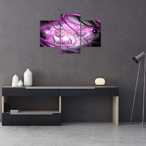 Obraz krásnej fialovej abstrakcie (90x60 cm)
