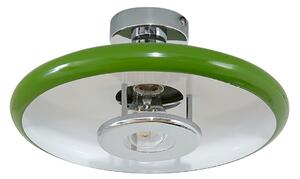 Stropné Lampa Lindby, Branford, stmievateľné, Zelená, Obývacia izba, Kov, Vintage