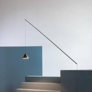 Vibia LED závesné svietidlo NORTH, čierna, kov, 927, decentralizovaná, Čierna, Obývacia izba / jedáleň, Plast, Dizajn, Závesné svietidlo