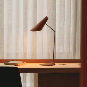 Stolová LED lampa Vibia I.Cono, červenohnedá, výška 56 cm, 2 700 K, Hnedá / hrdzavá, Obývacia izba / jedáleň, Plast, Dizajn, Stojacie svietidlo