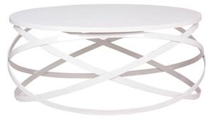MUZZA Konferenčný stolík doria Ø 80 cm biely