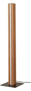 Stojacie Lampa Lucande, Lieske, stmievateľné, Drevo, Obývacia izba, Drevo, Moderný