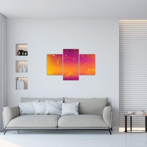 Farebný abstraktný obraz (90x60 cm)