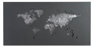 Nástenné Svietidlo Lucande, World, Čierna, Obývacia izba, Kov, Moderný