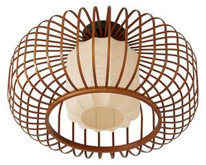 Stropné Lampa Lindby, Davella, stmievateľné, Drevo, Obývacia izba, Bambus, Škandinávsky
