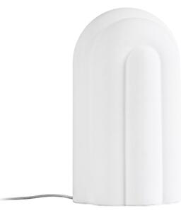 Stolové Lampa Lucande, Lunja, stmievateľné, Biela, Obývacia izba, Sklo, Moderný