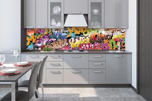 DIMEX | Fototapeta do kuchyne Graffiti KI-260-020 | 260 x 60 cm | viacfarebná