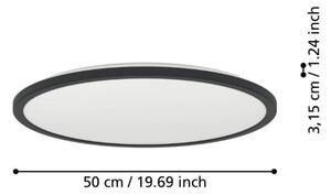 Eglo 901441-LED Kúpeľňové stropné svietidlo ROVITO 16,8W/230V pr.50cm IP44 čierna