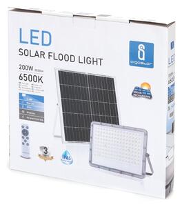 Aigostar - LED stmievateľný solárny reflektor LED/200W/3,2V IP65 + diaľkové ovládanie