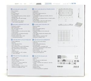 Aigostar - LED stmievateľný solárny reflektor LED/200W/3,2V IP65 + diaľkové ovládanie
