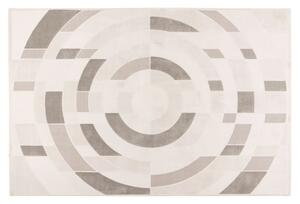 Moderný geometrický koberec TOP Bergamo Batucci 703 silver 1,60 x 2,30 m