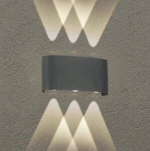 Brilagi - LED vonkajšie nástenné svietidlo FLAREBOX LED/6W/230V antracit IP65