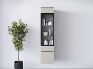 Mirjan24 Vitrína Sawoti 002 + LED, Farby: kašmírová béžová 5903211507366