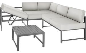 TecTake GmbH záhradná zostava faro - šedá