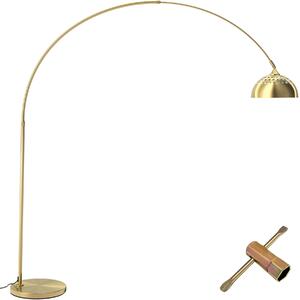 Oblúková lampa Arcus, oceľ, retro štýl, 60W - zlatá