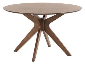 MUZZA Okrúhly stôl lecra Ø 120 cm orechový