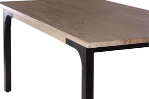 MUZZA Stôl sterma 160 x 90 cm hnedo-čierny