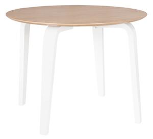 MUZZA Okrúhly stôl rona Ø 100 cm biely