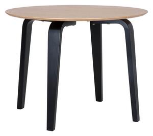 MUZZA Okrúhly stôl rona Ø 100 cm čierny