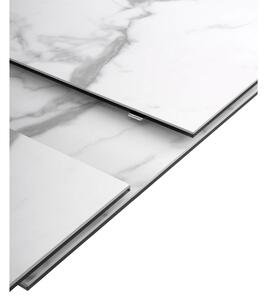 MUZZA Rozkladací stôl sena 160 (200) x 95 cm biely