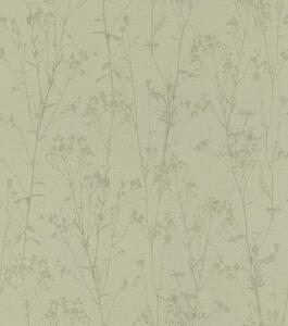 RASCH | Vliesová tapeta na stenu Peonies 582123 | 0,53 x 10,05 m | zelená