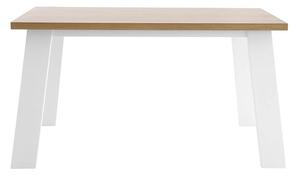 MUZZA Stôl miona 160 x 90 cm bielo-hnedý