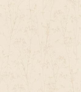 RASCH | Vliesová tapeta na stenu Peonies 582130 | 0,53 x 10,05 m | krémová, béžová