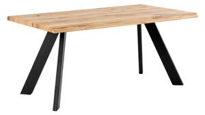 MUZZA Stôl lunac 140 x 90 cm čierny