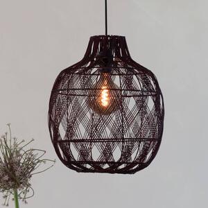 GOOD & MOJO Závesné svietidlo Mendoza, červená, Ø 40 cm, bambus, E27, Červená, Obývacia izba / jedáleň, Bambus, Dizajn, Závesné svietidlo