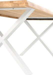 MUZZA Stôl coner 140 x 90 cm biely