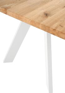 MUZZA Stôl lunac 140 x 90 cm biely