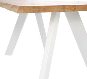 MUZZA Stôl lunac 200 x 100 cm biely
