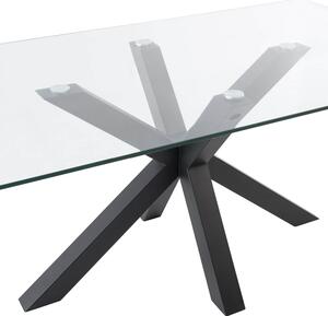 MUZZA Stôl madie 140 x 90 cm čierny