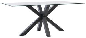 MUZZA Stôl madie 160 x 90 cm čierny