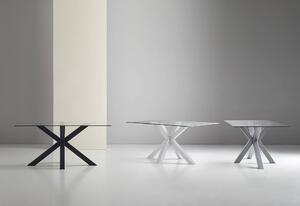 MUZZA Stôl madie 180 x 100 cm chrómový
