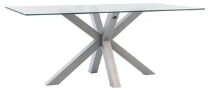 MUZZA Stôl madie 180 x 100 cm chrómový