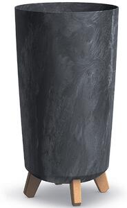 Plastový kvetináč na nožičkách DGTL240E 23,9 cm - antracit