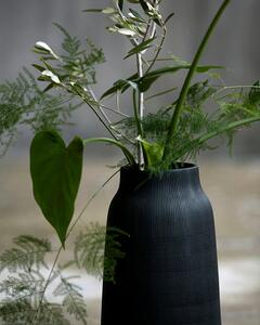MUZZA Váza Gus čierna 35 cm