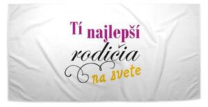 Sablio Uterák Tí najlepší rodičia na svete - 30x50 cm