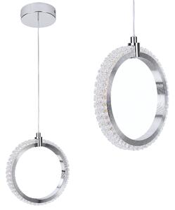 Toolight Toolight, LED závesné svietidlo, 9W, 3000K, 1000lm, LHJ126-1CP, chrómová, OSW-03281
