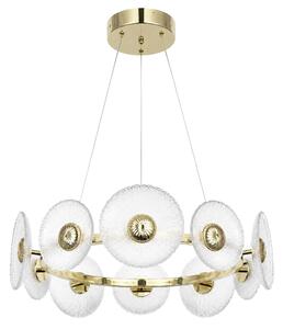 Toolight Toolight, LED závesné svietidlo, 60cm, 36W, 4000K, 1000lm, SWE071-CP, zlatá lesklá, OSW-30200