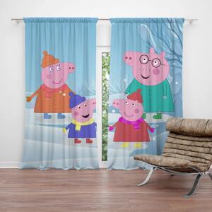Sablio Záves Prasiatko Pepina Rodina: 2ks 140x250cm