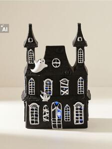 Sinsay - Halloweenska LED dekorácia v tvare strašidelného domu - čierna